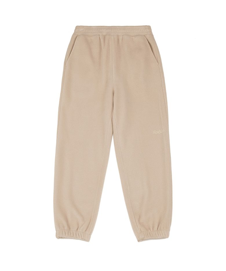 마이크로플리스 세미오버핏 조거 팬츠 BEIGE
