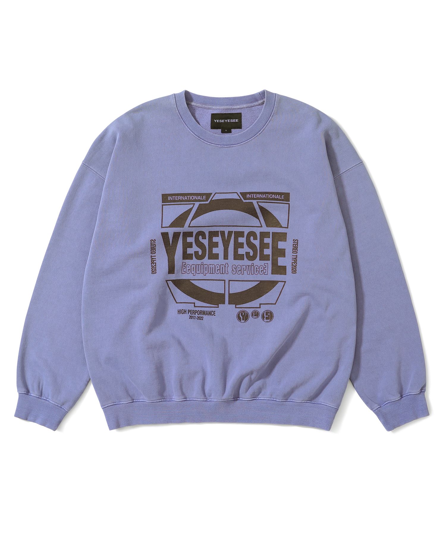 ★関税込★YESEYESEE★Y.E.S International Sweatshirt★ MUSINSA公式 | YESEYESEE YES International Sweatshirt Lavender