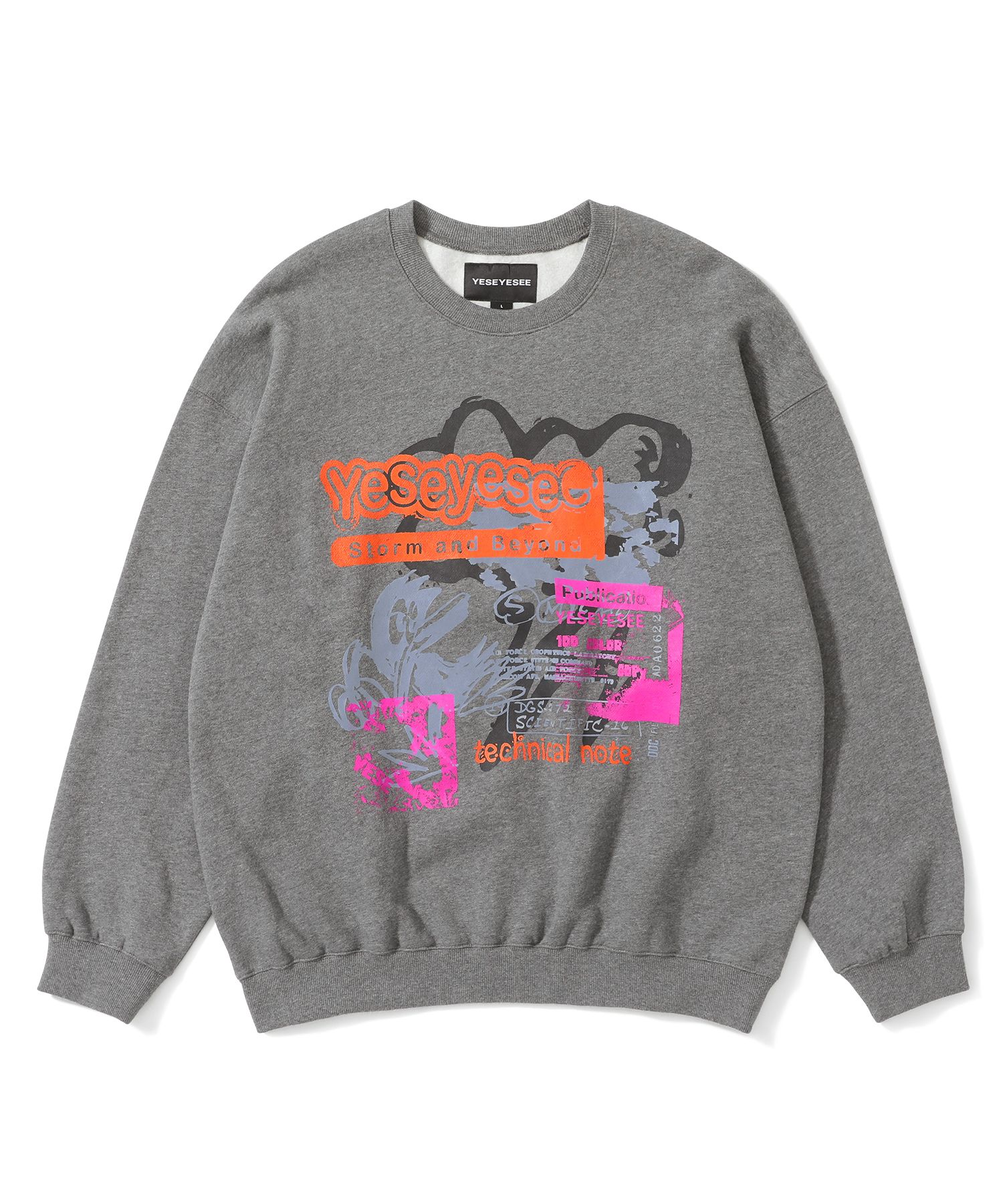 ★2022FW新作★YESEYESEE★Overlap Sweatshirt MUSINSA | YESEYESEE Overlap Sweatshirt Heather Gray
