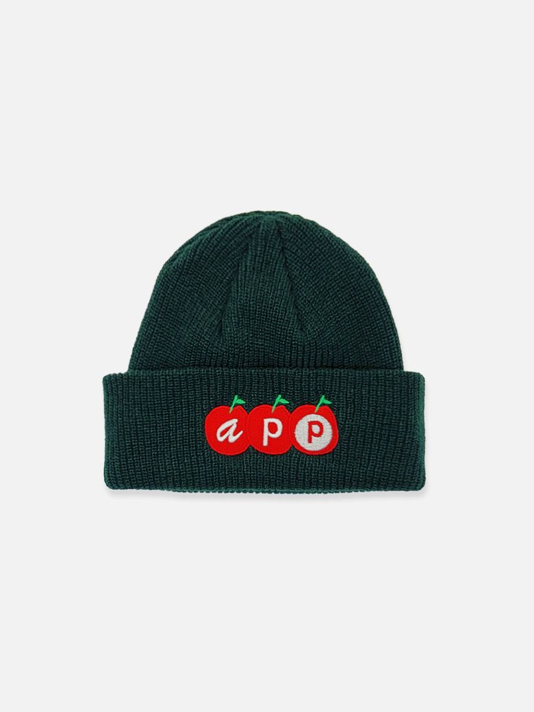 APPLE Short Beanie Forest Green
