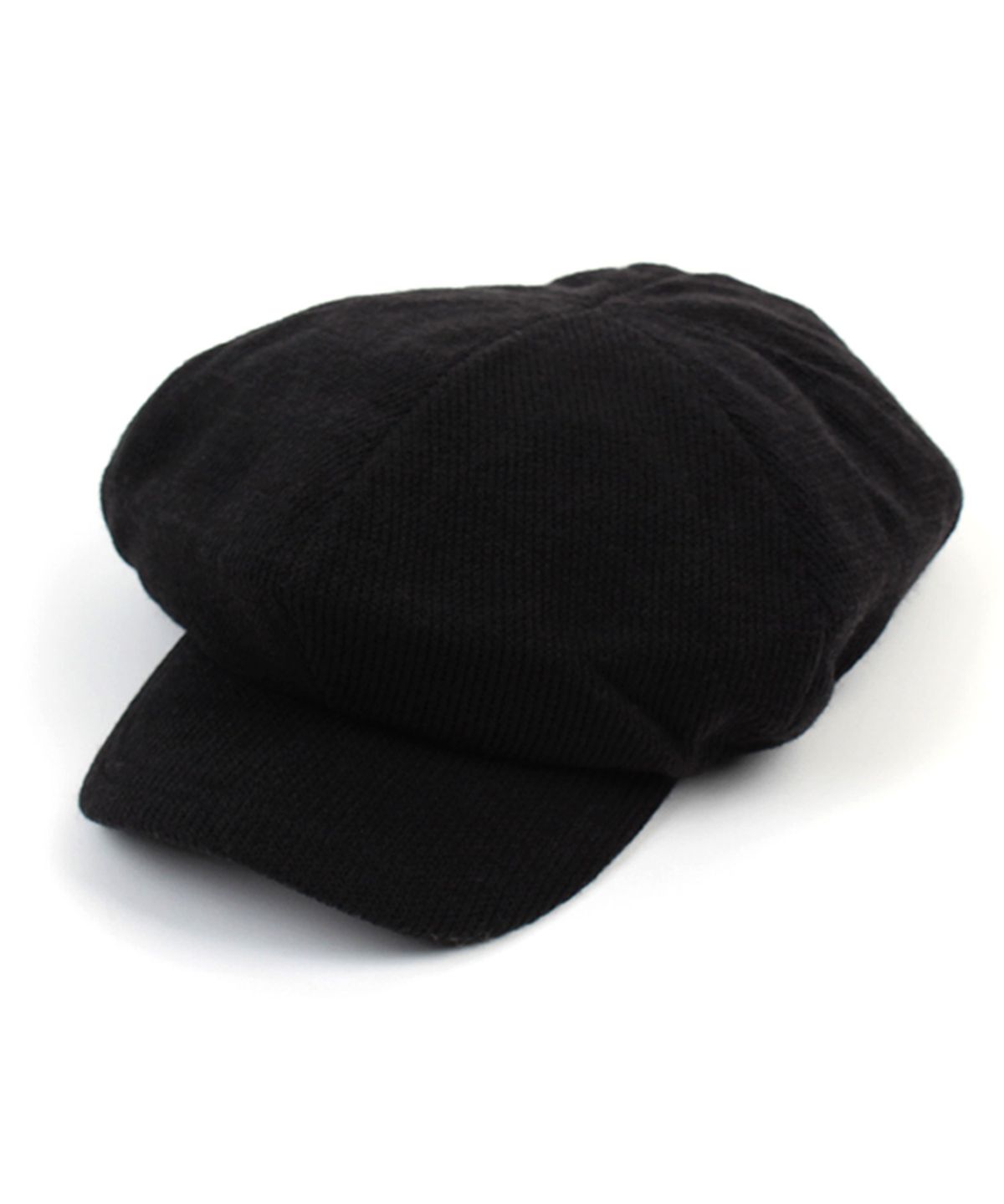 유니버셜 케미스트리(UNIVERSAL CHEMISTRY) Knit Black Newsboy Cap 니트뉴스보이캡