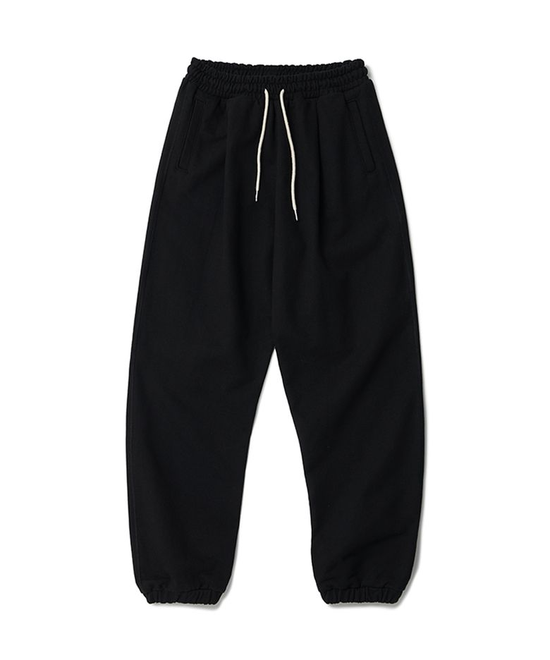 1-Tuck Sweatpants Black