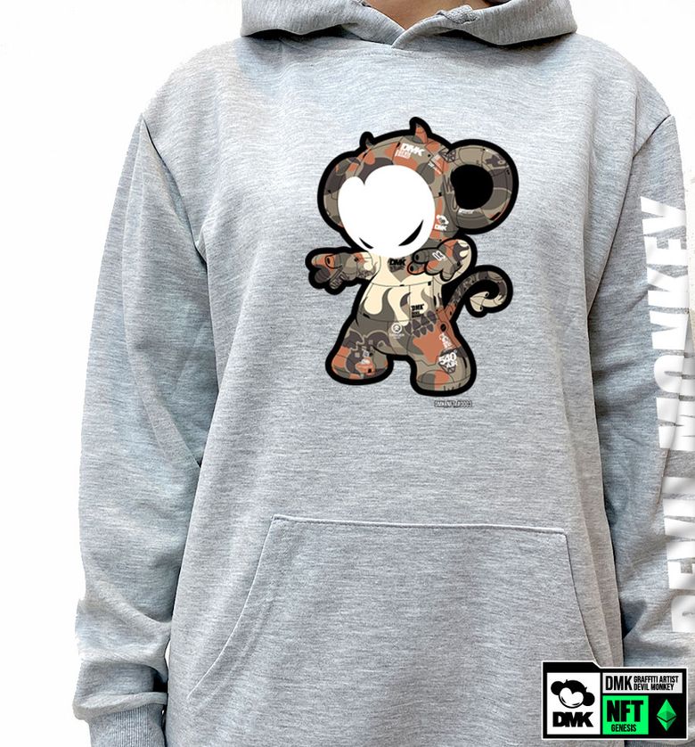 DMK_HOODY_129 그래피티 아티스트 데빌몽키 DMK NFT캐릭터 후드티 후디 후드