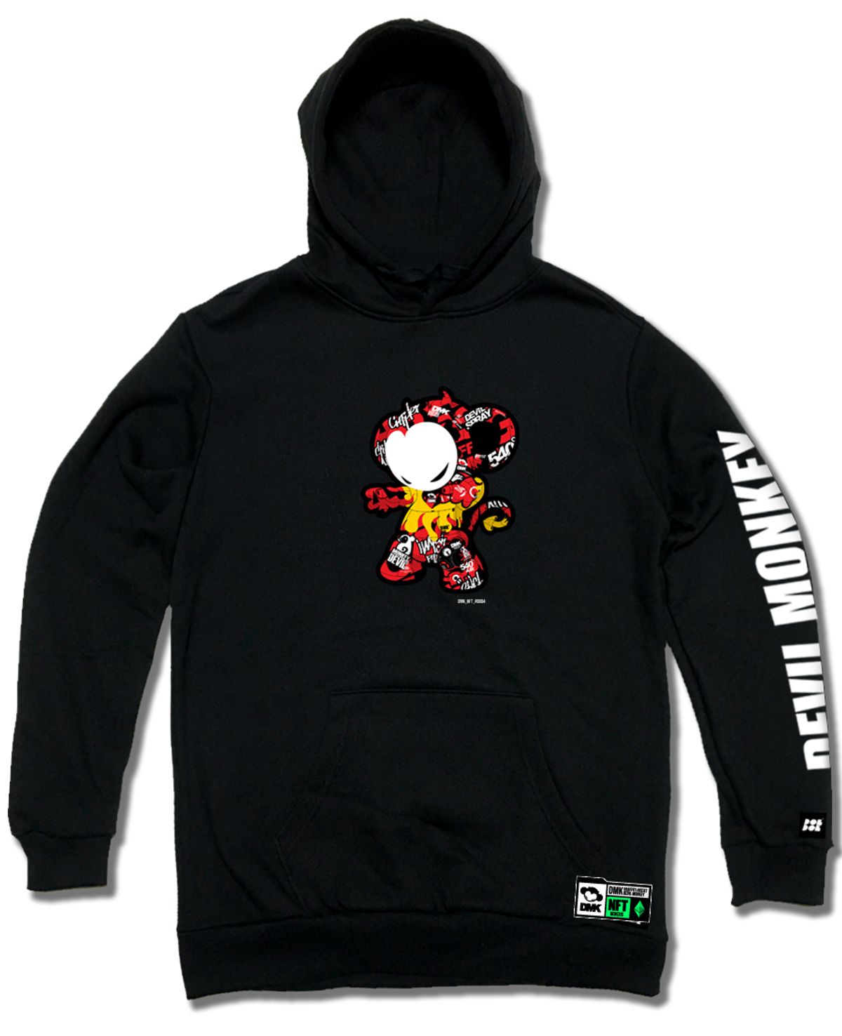 돌돌(DOLDOL) DMK_HOODY_130 그래피티 아티스트 데빌몽키 DMK NFT캐릭터 후드티 후디 후드