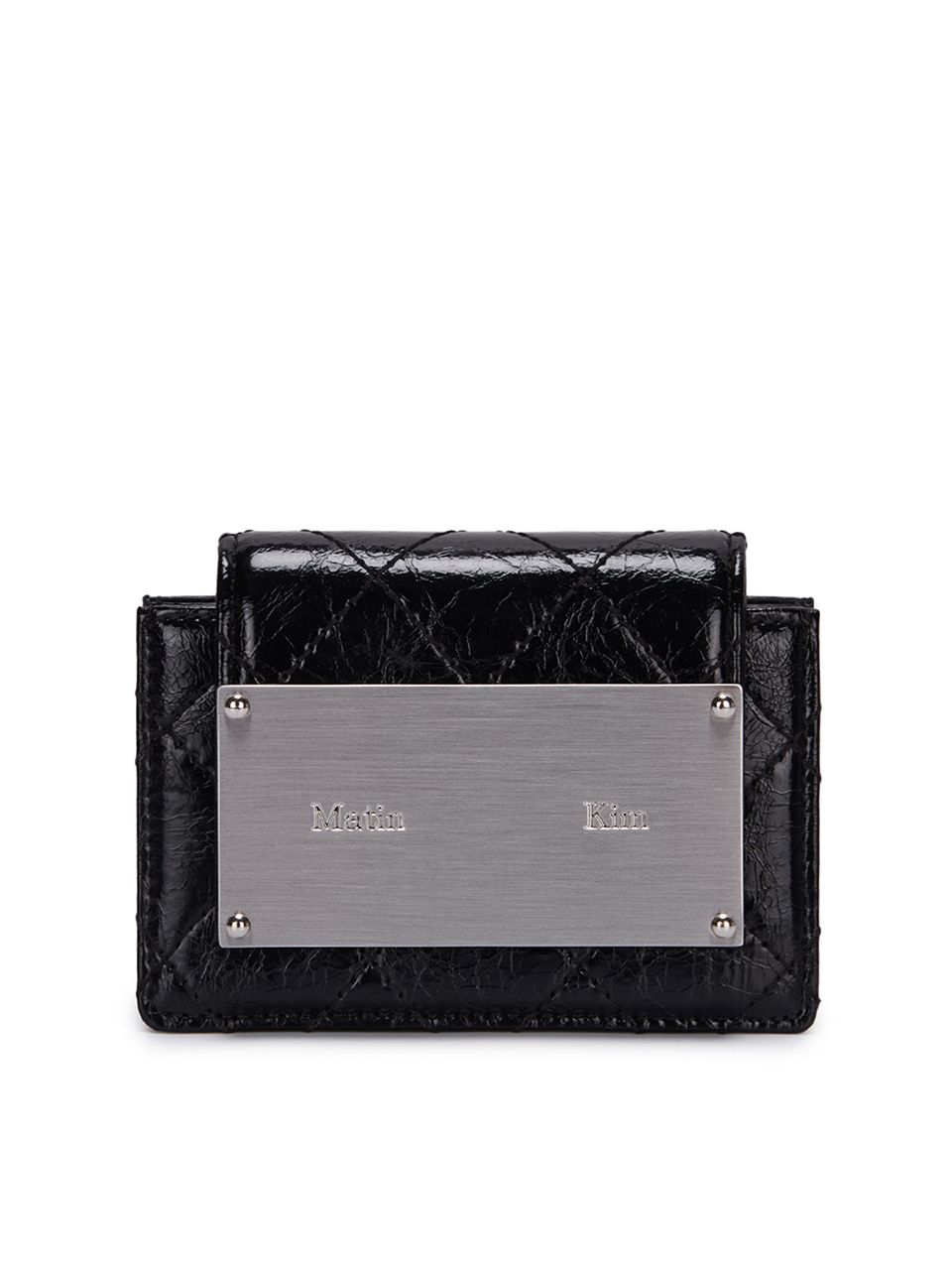 MUSINSA公式 | MATIN KIM QUILTING ACCORDION WALLET_BLACK
