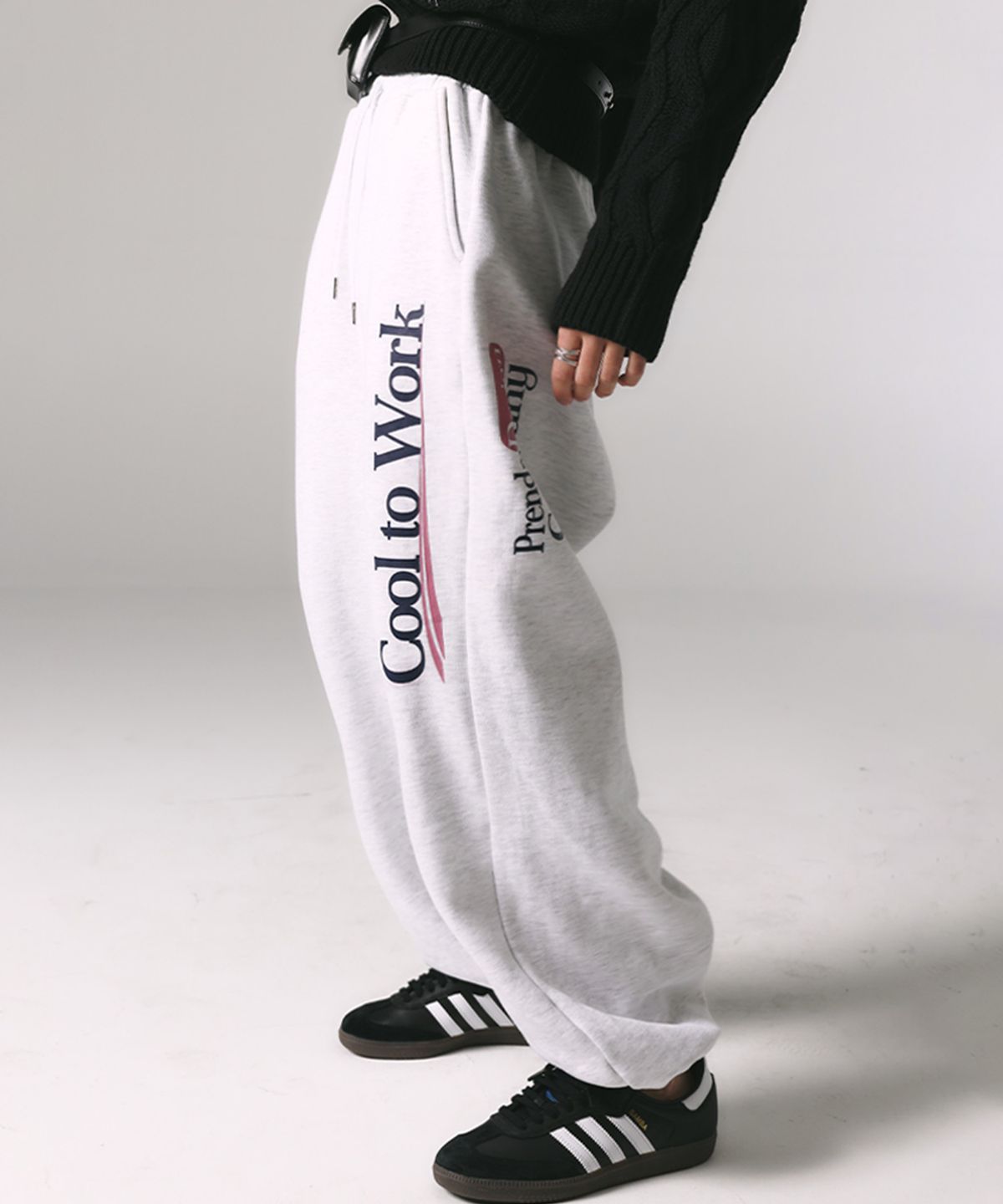 프렌다(PRENDA) COOL TO WORK JOGGER PANTS HEATHER GRAY