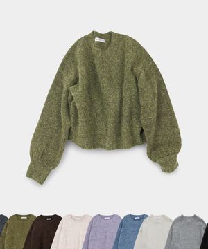 [트렌디에비뉴 PICK] 소프트 오버핏 풀오버 라운드 니트 9컬러