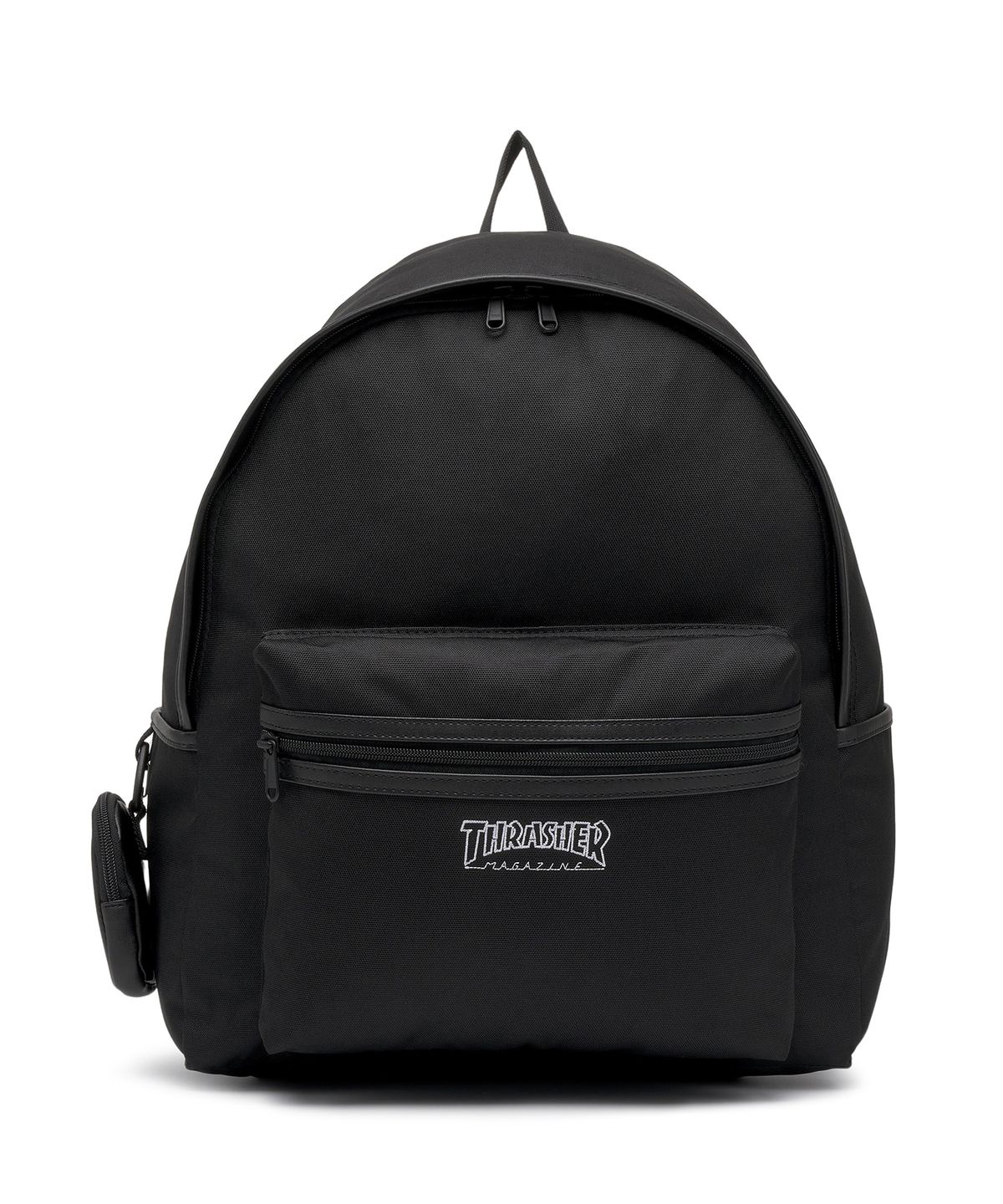 트레셔(THRASHER) 매거진 로고 포켓 백팩 28L 블랙/화이트