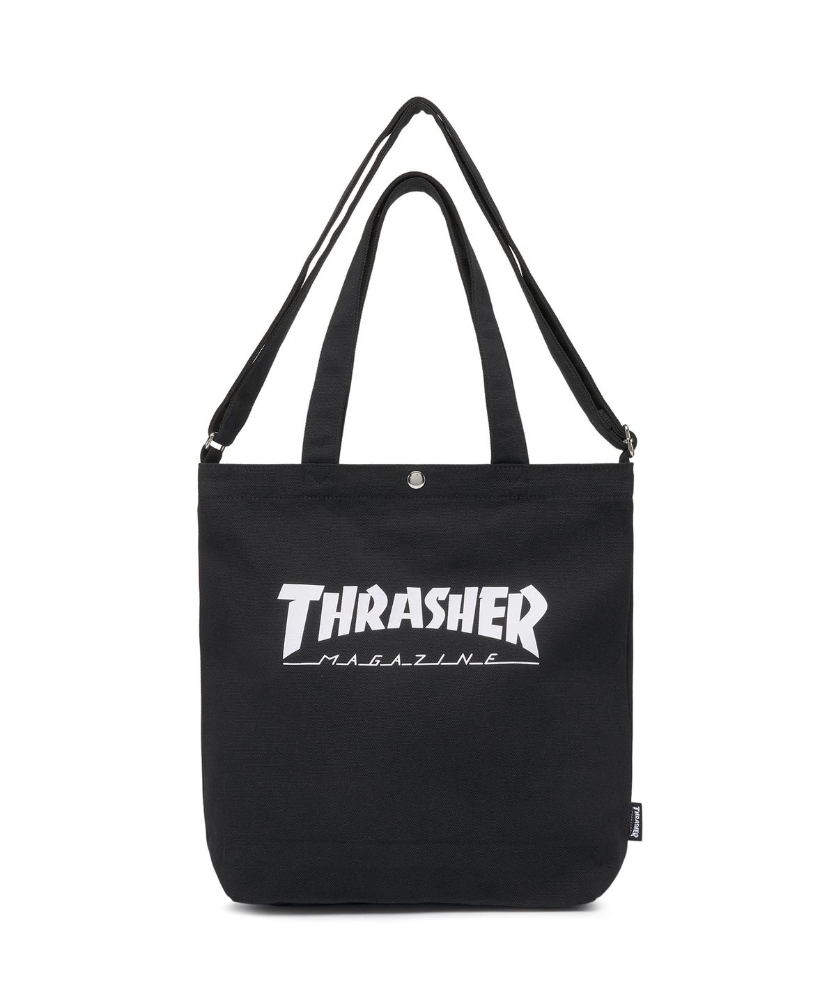 트레셔(THRASHER) 매거진 로고 투웨이 토트백 블랙