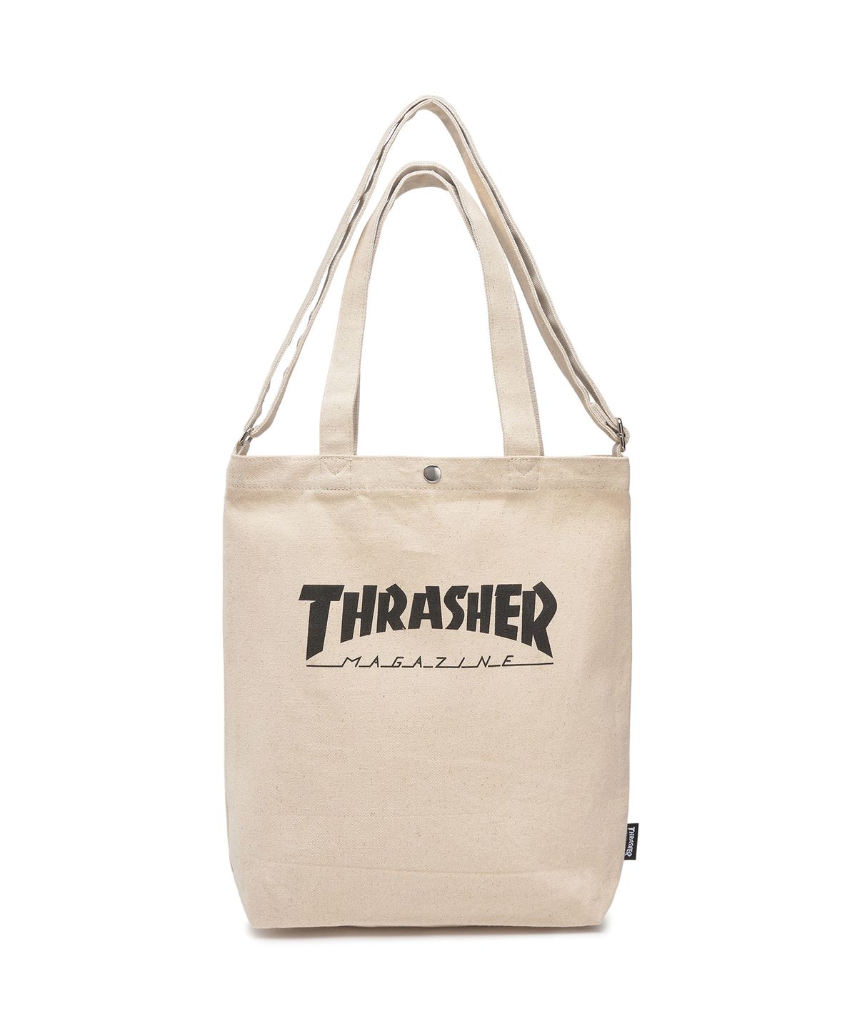 트레셔(THRASHER) 매거진 로고 투웨이 토트백 화이트