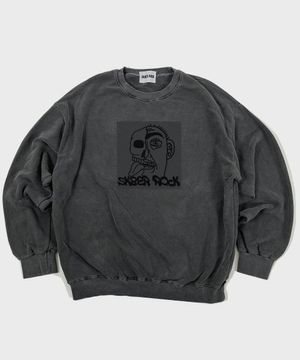 Drawing Graffiti Pigment Sweatshirt Dark gray