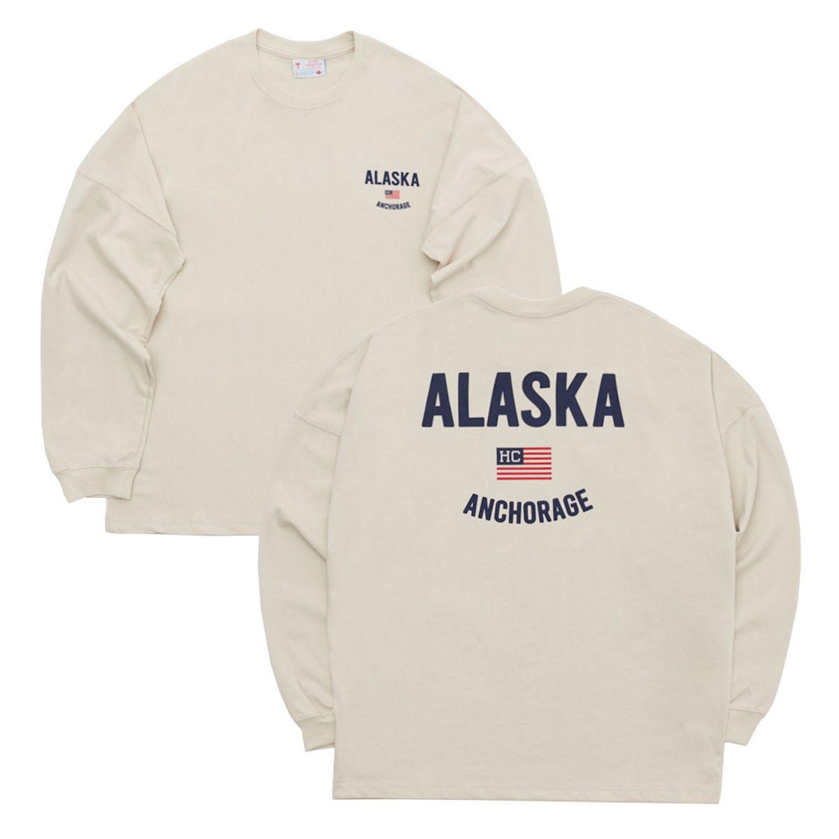 호텔세리토스(HOTEL CERRITOS) Alaska HC Long Sleeve T-Shirt [Beige]