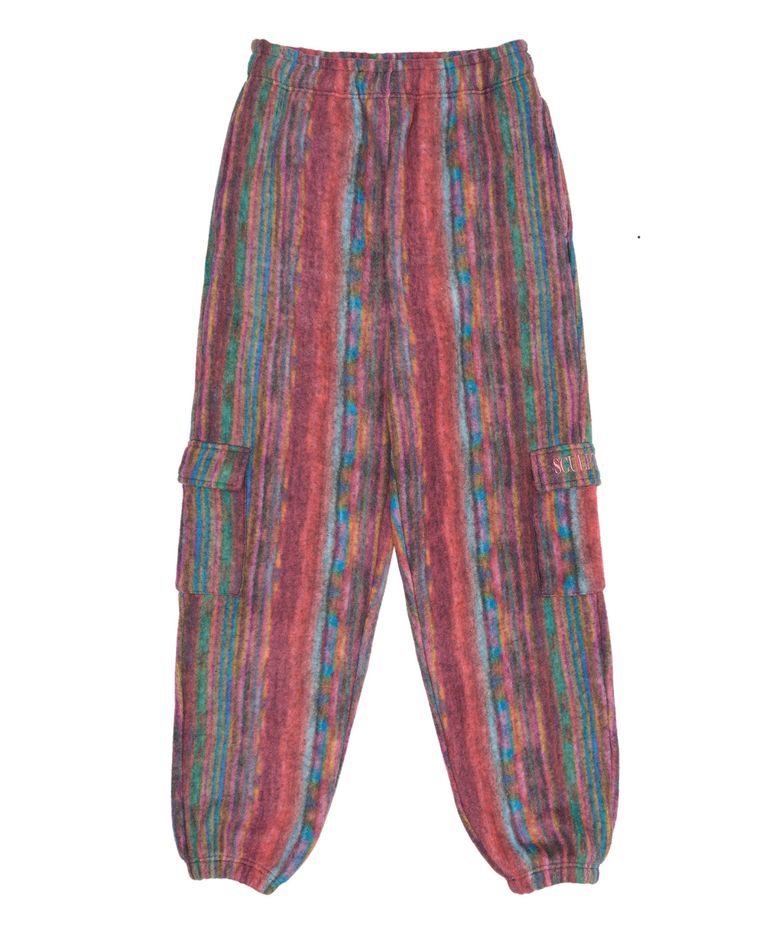 Rascal Fleece Cargo Pants Multi Pink