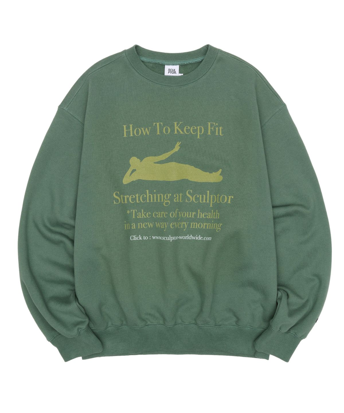 스컬프터(SCULPTOR) Keep Health Sweatshirt D.Sage