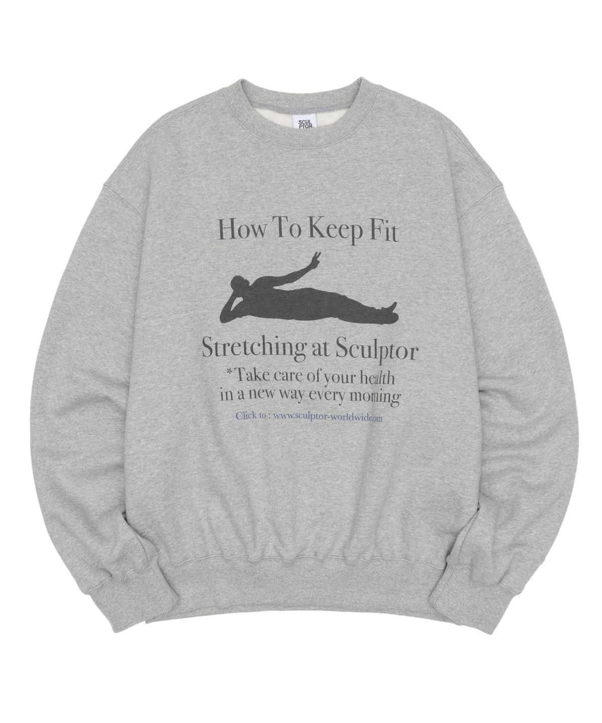 스컬프터(SCULPTOR) Keep Health Sweatshirt Melange Gray