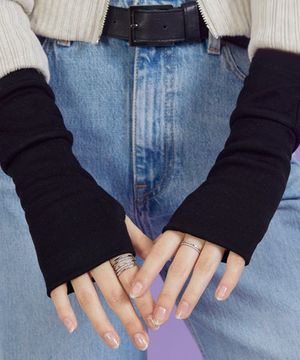 데일리 니트 기모 핸드워머 [BLACK] 가을 겨울 장갑 ver.