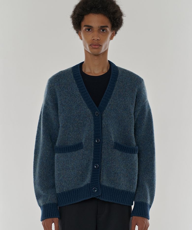 HOLDEN Alpaca Cardigan in Prussian Blue