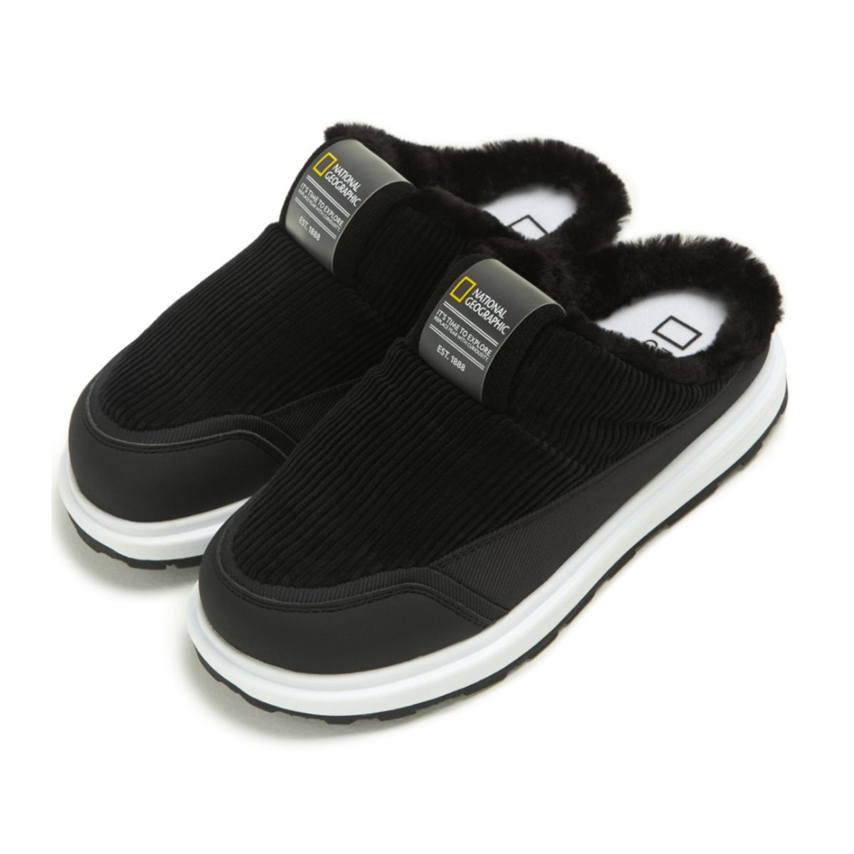 내셔널지오그래픽(NATIONALGEOGRAPHIC) N224WWT052 머플 뮬 BLACK