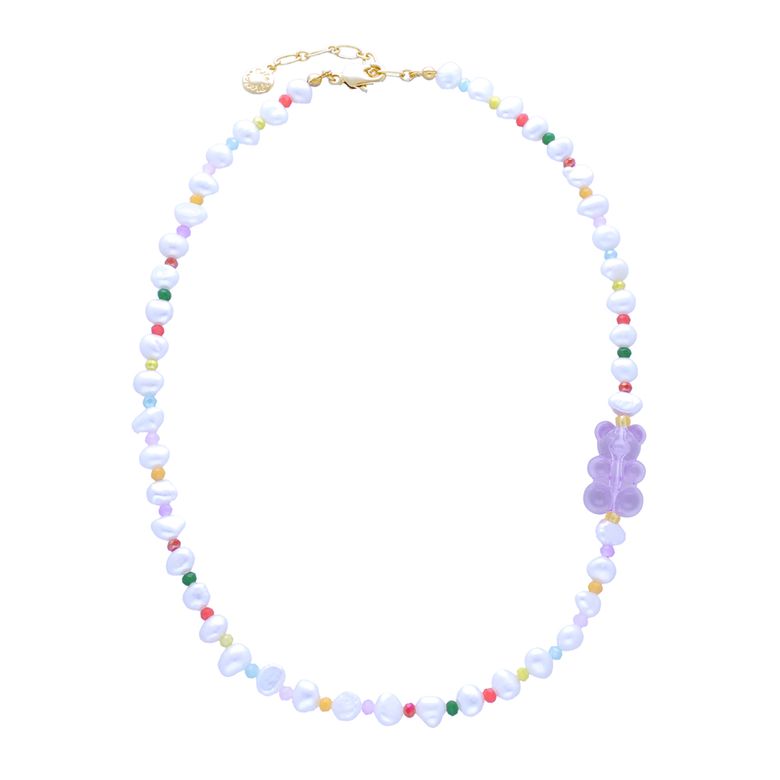 Bear Beads Pearl Necklace