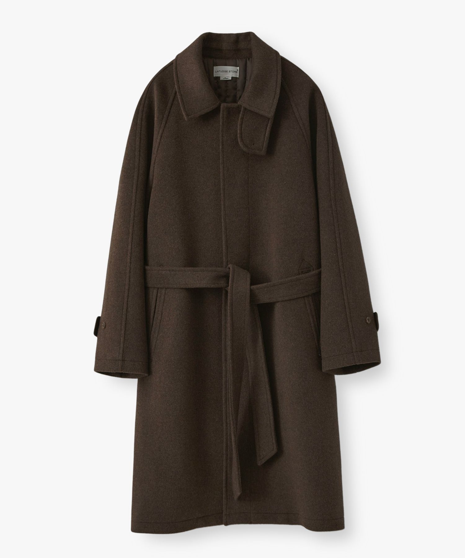 MUSINSA公式 | LAFUDGESTORE Woolrich Trench Mac Coat_Shadow Brown