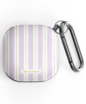 [캔디퍼플] 버즈2/프로/프로2/라이브 스트라이프 디자인 하드케이스