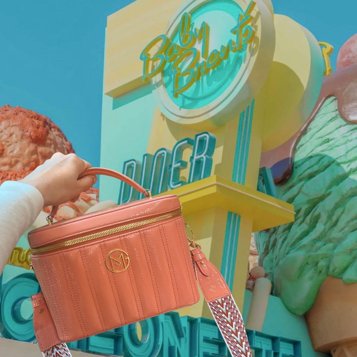 마젠타골프(MAGENTA GOLF) 살몬피치 마젠타 카밀라 베니티 가방 카트백