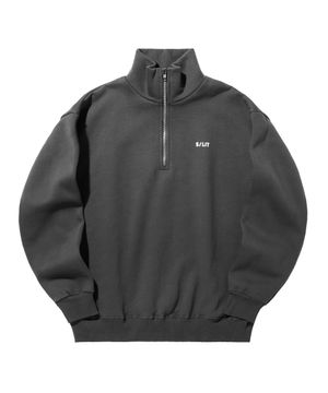 스테디 스웨트 반집업 챠콜