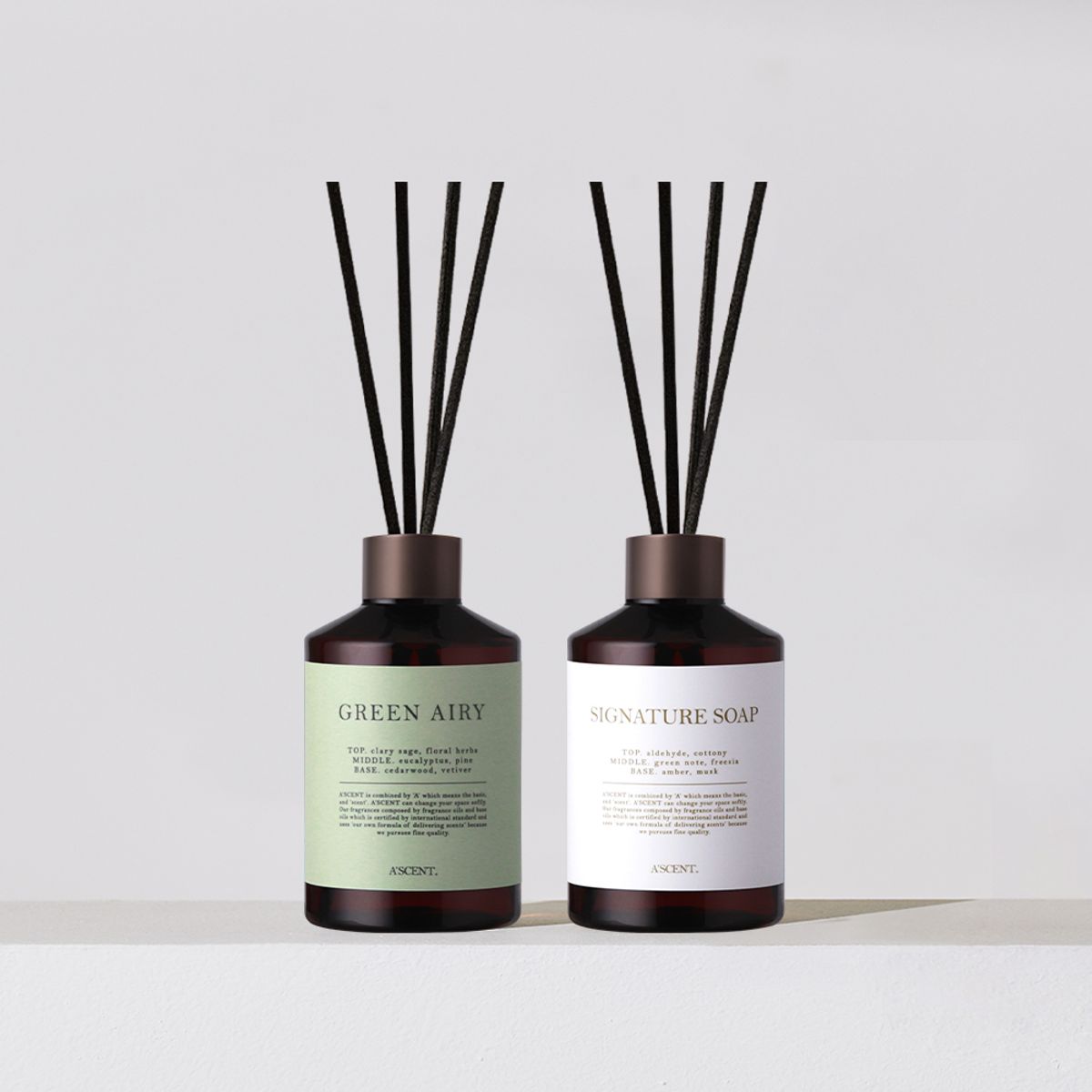 에이센트(A'SCENT) 실속형 디퓨저 200ml 2구 세트