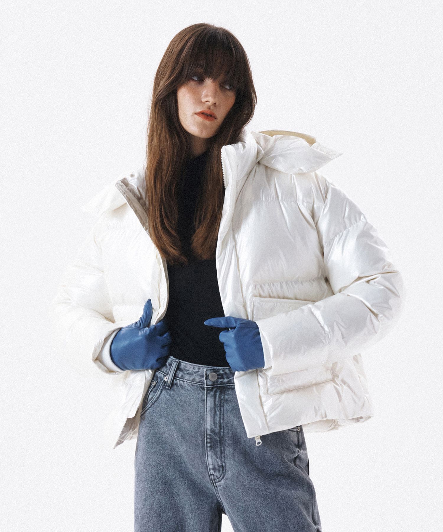 Current☆HOOD SHORT PUFFER JACKET MUSINSA | CURRENT HOOD SHORT PUFFER JACKET [BLACK]