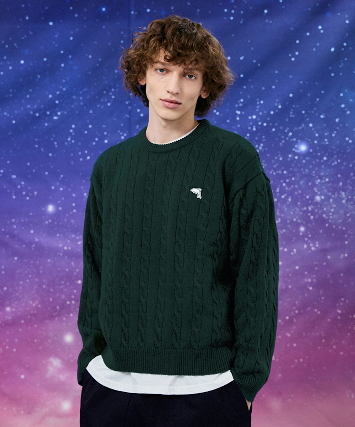 さらに100円引き◆Wai Kei◆Dolphin basic cable knit さらに100円引き◇Wai Kei◇Dolphin big stripe cable knit