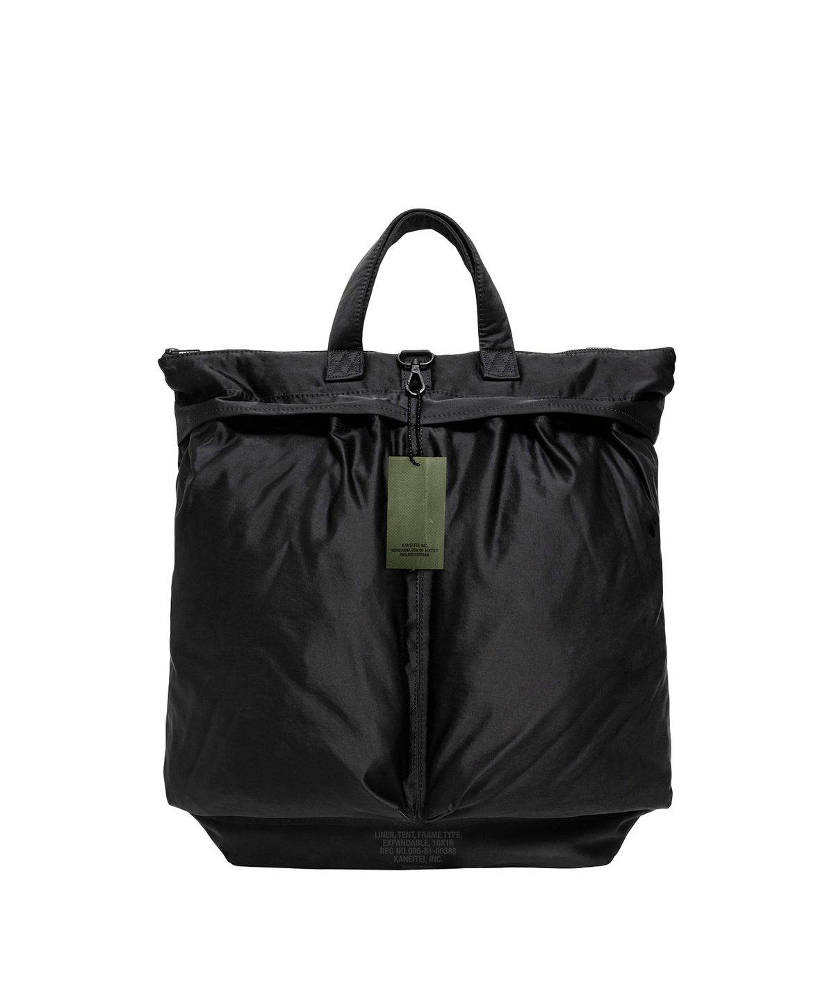 카네이테이(KANEITEI) ROME HELMET BAG M (BLACK) / RECYCLED