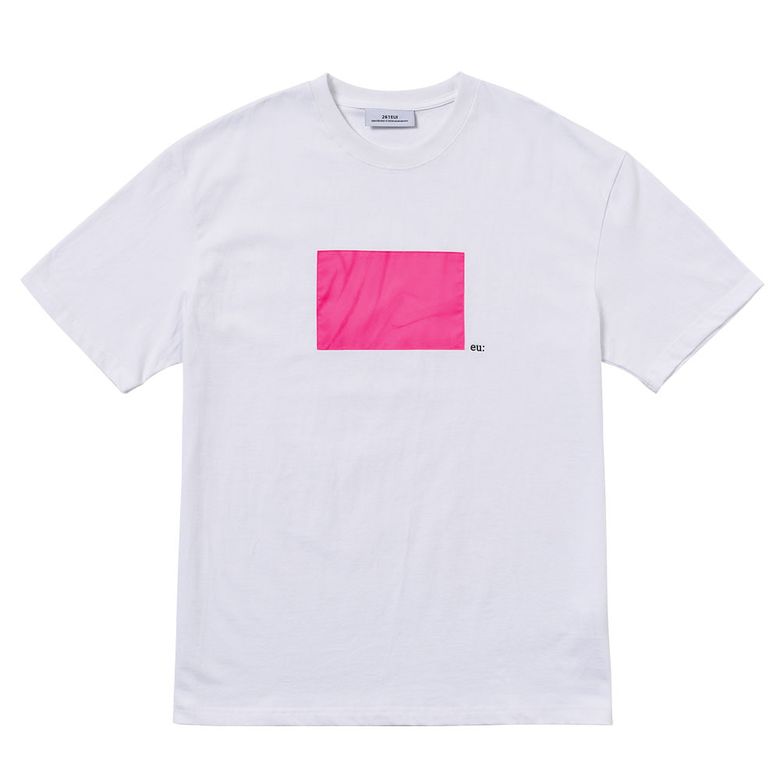 SIGNATURE WRINKLE T-SHIRT WHITE MAGENTA