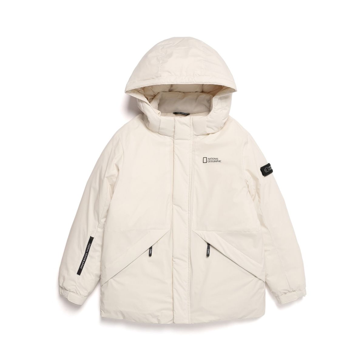 내셔널지오그래픽 키즈(NATIONAL GEOGRAPHIC KIDS) K224UDW820 미드기장 씬 다운 점퍼 IVORY