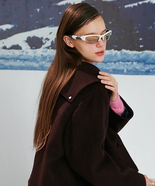 [ KIRSH ]★CHERRY SAILOR CROP COAT MUSINSA公式 | KIRSH Cherry Sailor Crop Coat [Red Brown]
