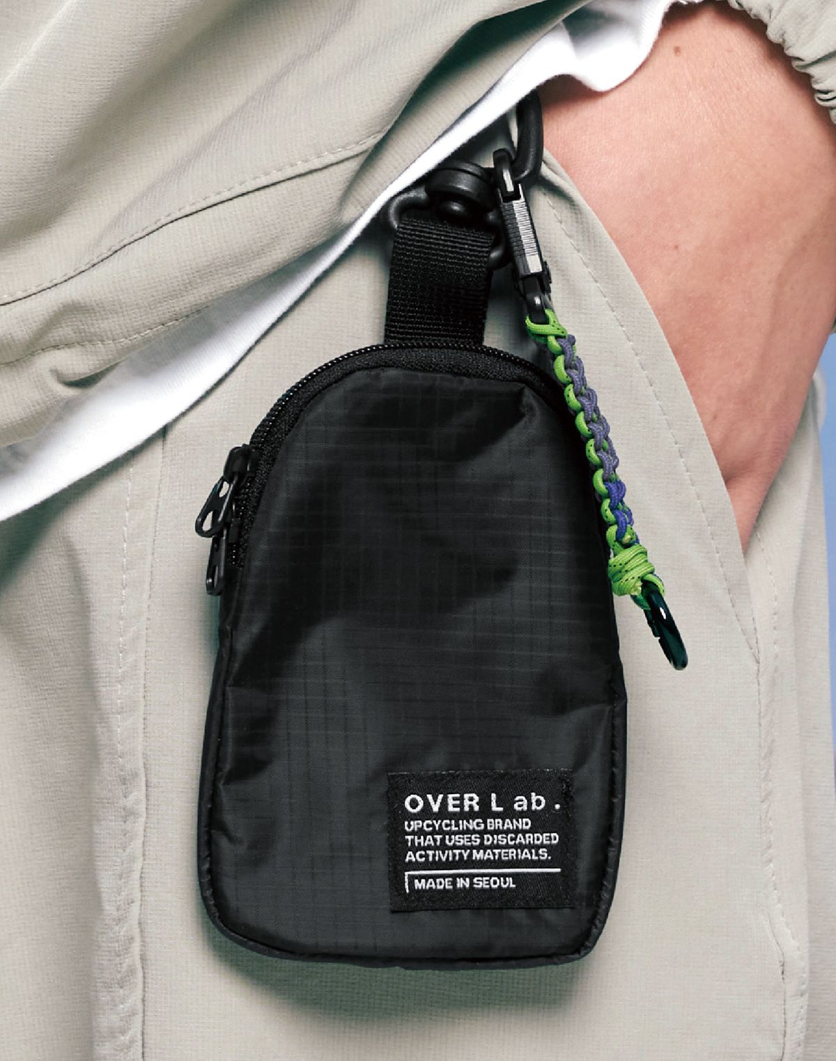 오버랩 업사이클(OVERLAB UPCYCLE) OVPR-122 / 어나더하이 메쉬 수납 월렛