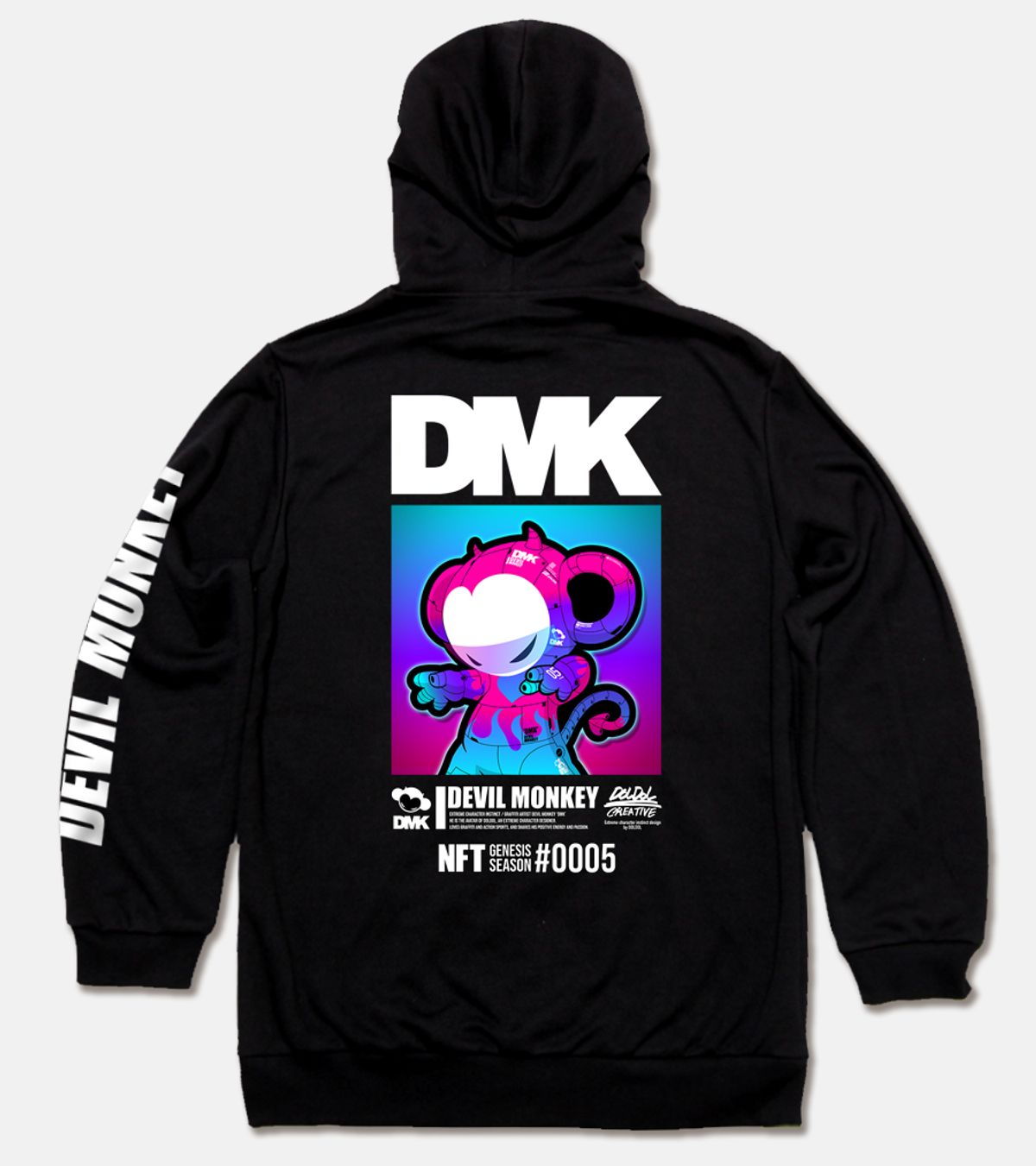 돌돌(DOLDOL) DMK_HOODY_141 그래피티 아티스트 데빌몽키 DMK NFT캐릭터 후드티 후디 후드