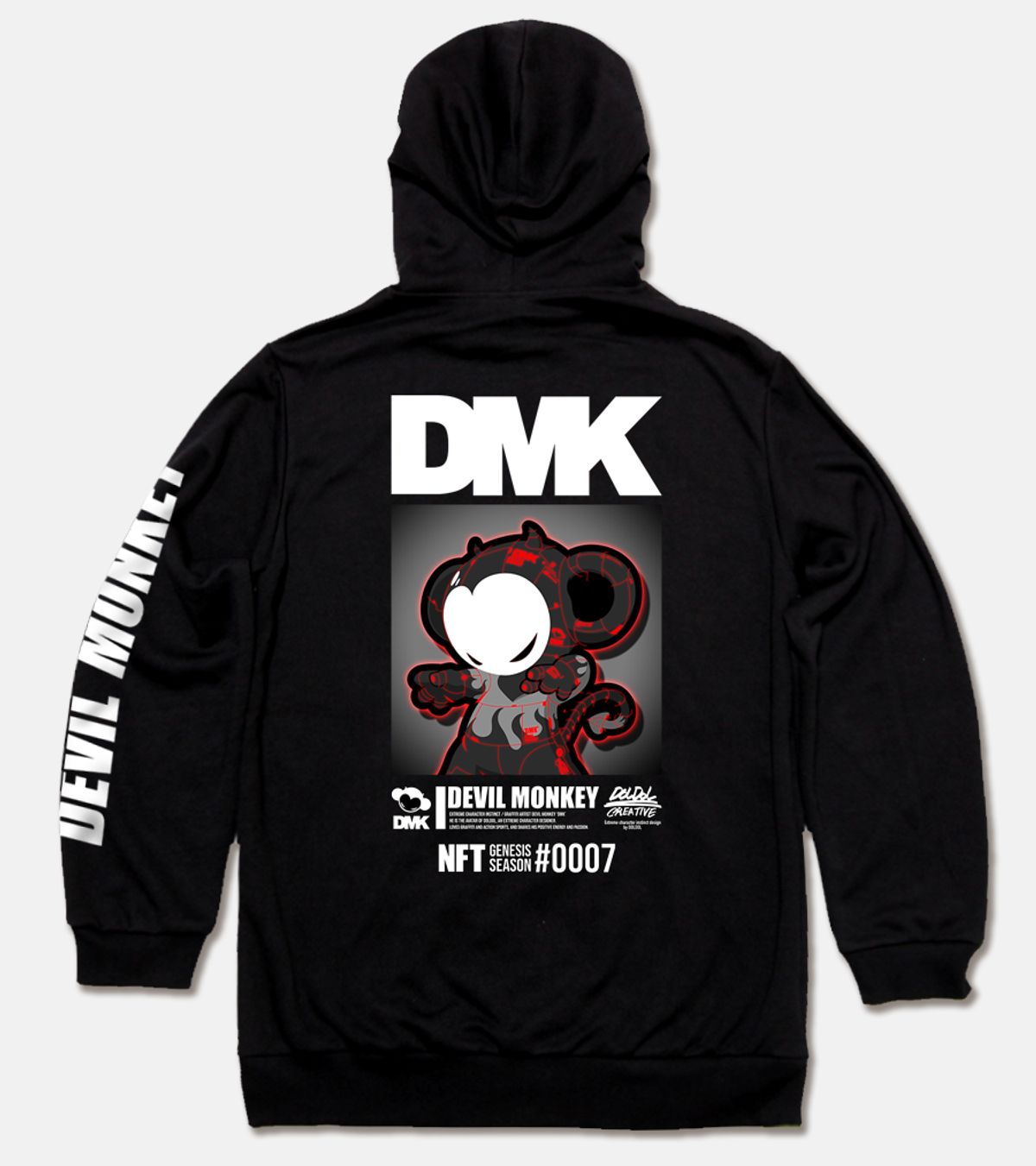 돌돌(DOLDOL) DMK_HOODY_143 그래피티 아티스트 데빌몽키 DMK NFT캐릭터 후드티 후디 후드