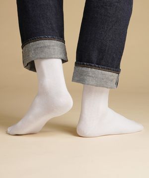 [8팩] 베이직 무지 남자 중목 양말