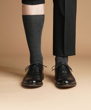 [5팩] 프리미엄 클래식 골지 장목 양말