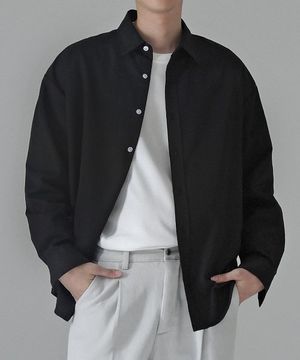 OVER RUSTLE SHIRTS (BLACK)