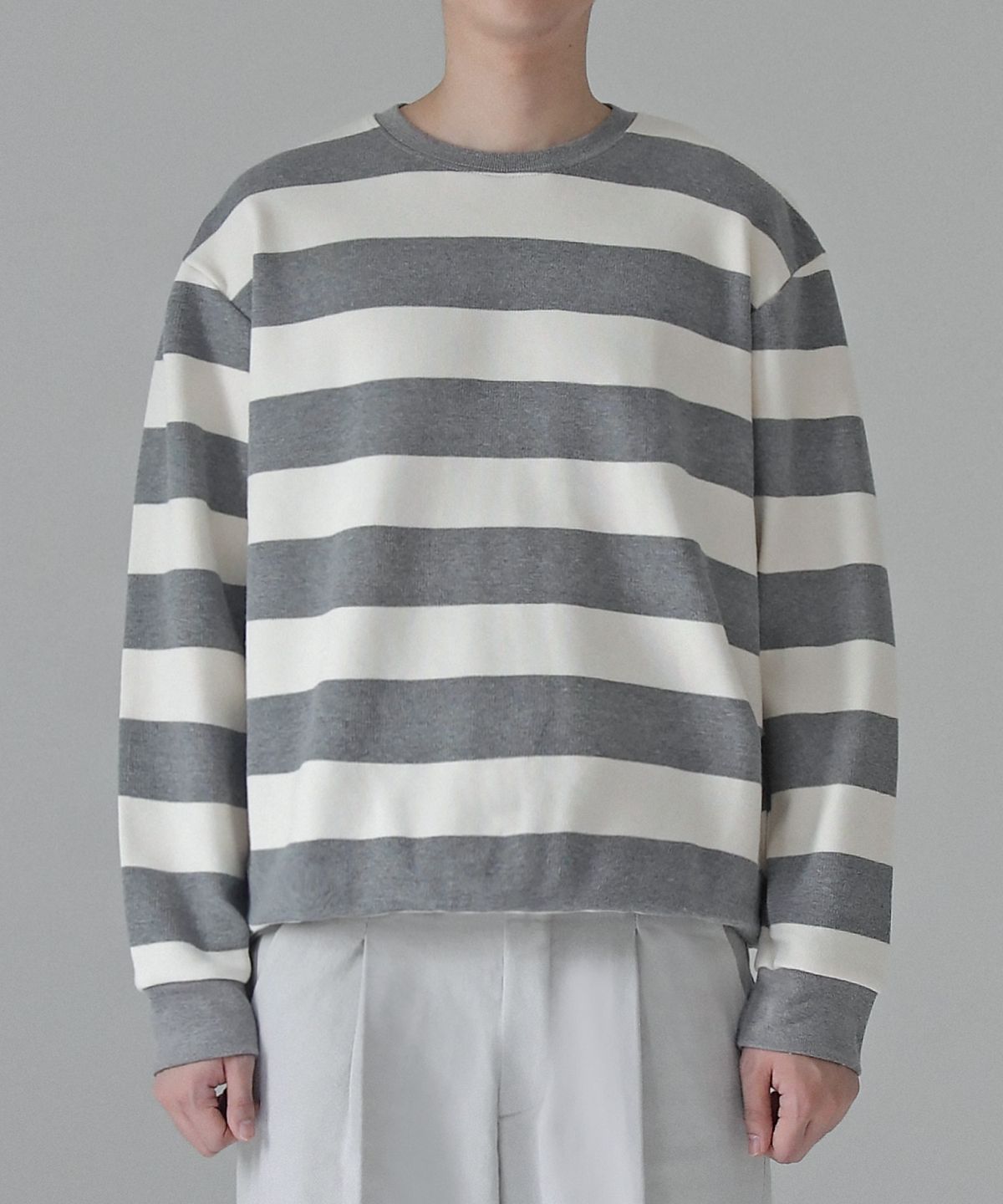 베리베인(VERYVAIN) GIRDLE SWEAT SHIRTS (GRAY)