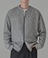2WAY ZIP CARDIGAN (GRAY)