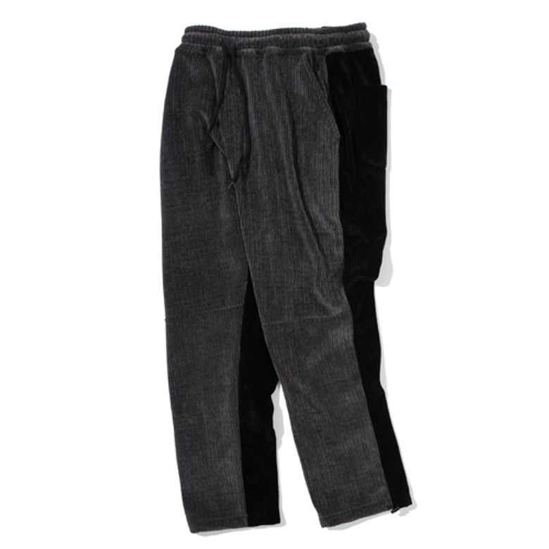 벨루아 코듀로이 투톤 팬츠 (CHARCOAL BLACK)