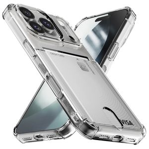 에어쉴드 카드슬롯 아이폰·갤럭시 전기종 호환 TPU 투명 소프트 범퍼 휴대폰 카드 수납 케이스