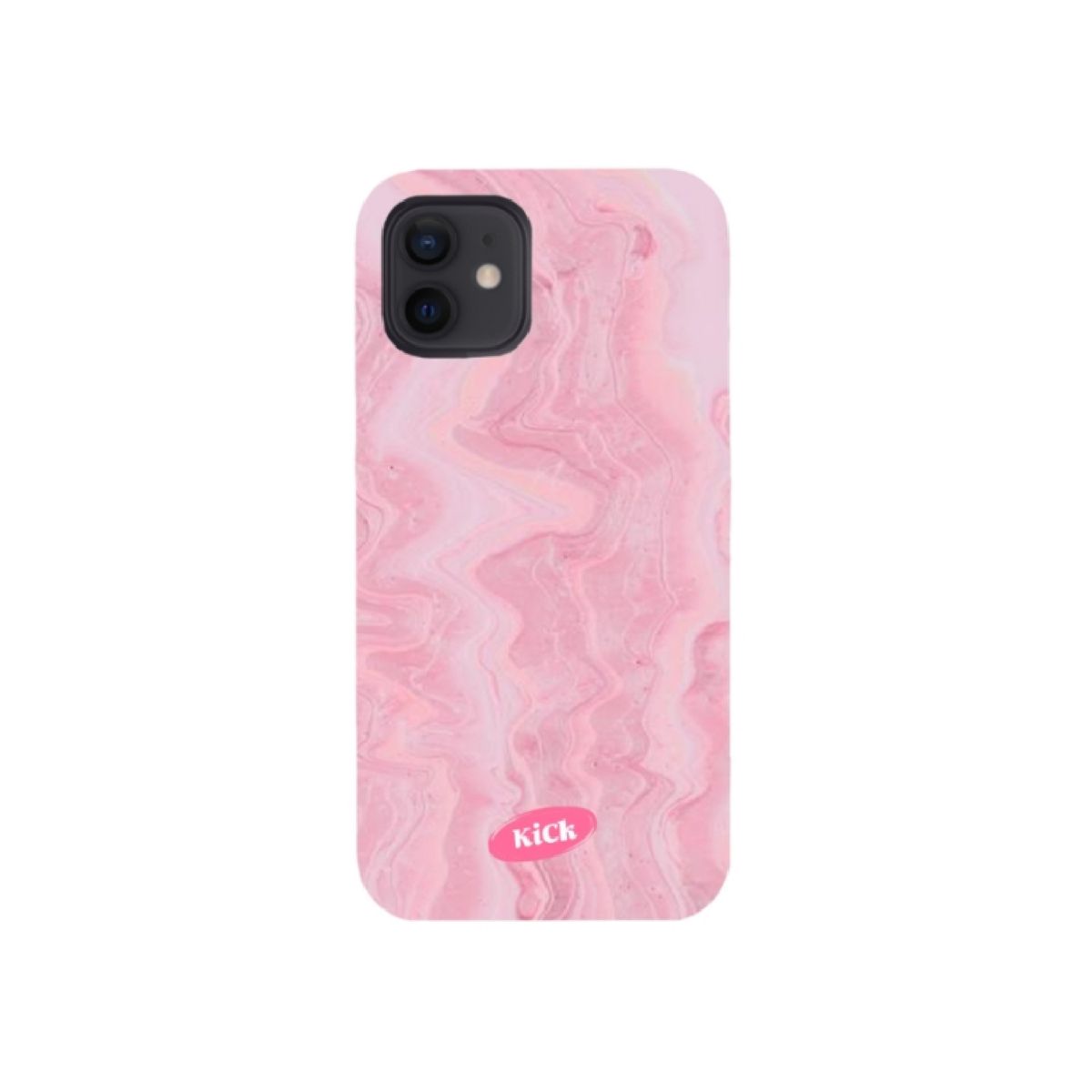 킥(KICK) Pink marble hard case