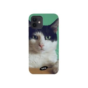 Green eyes of cat hard case