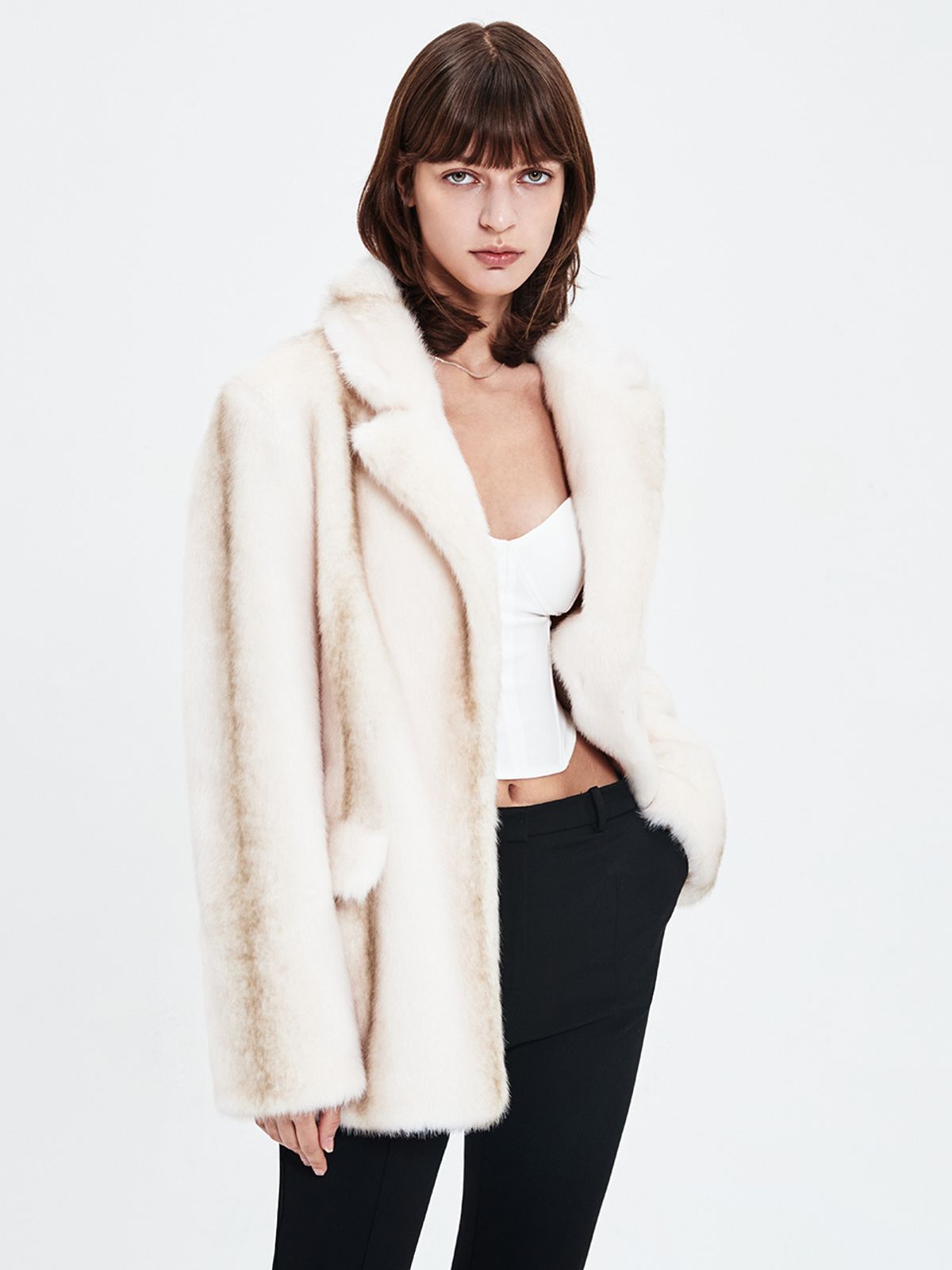 해브레스(HAVELESS) ORSON FUR JACKET CREME