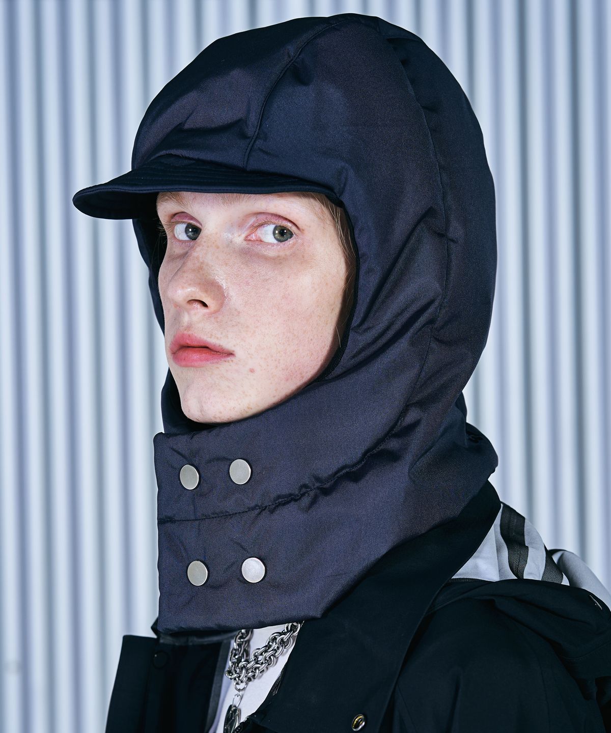 슬리피슬립(SLEEPYSLIP) [unisex]F/W PADDING NAVY BALACLAVA