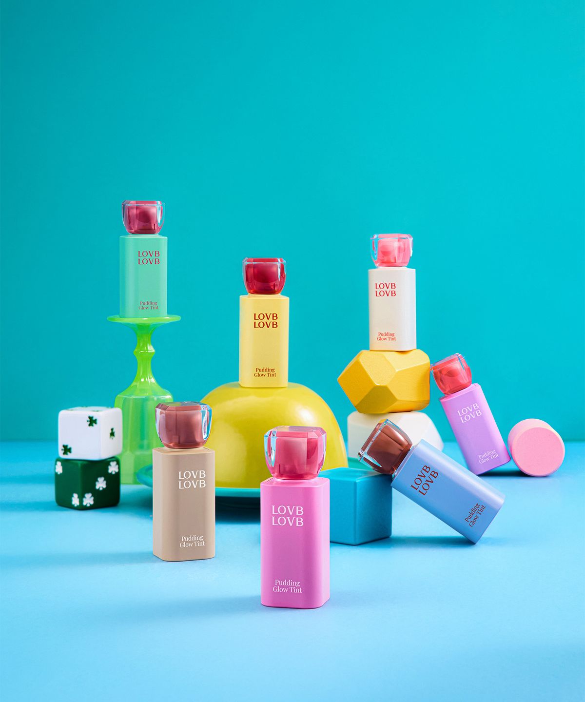 럽럽코스메틱(LOVBLOVBCOSMETIC) [2pack] 럽럽 푸딩 글로우 틴트 * 2개
