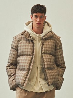 체크 볼륨 숏 다운 OL